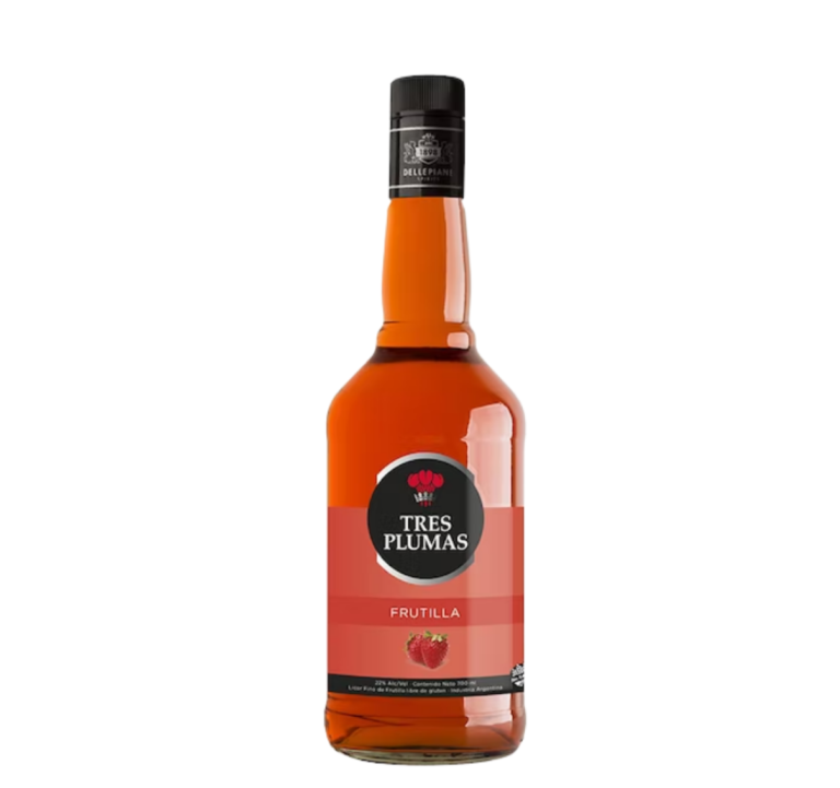 Licor Tres Plumas Frutilla Ml Licorer A Disenzo