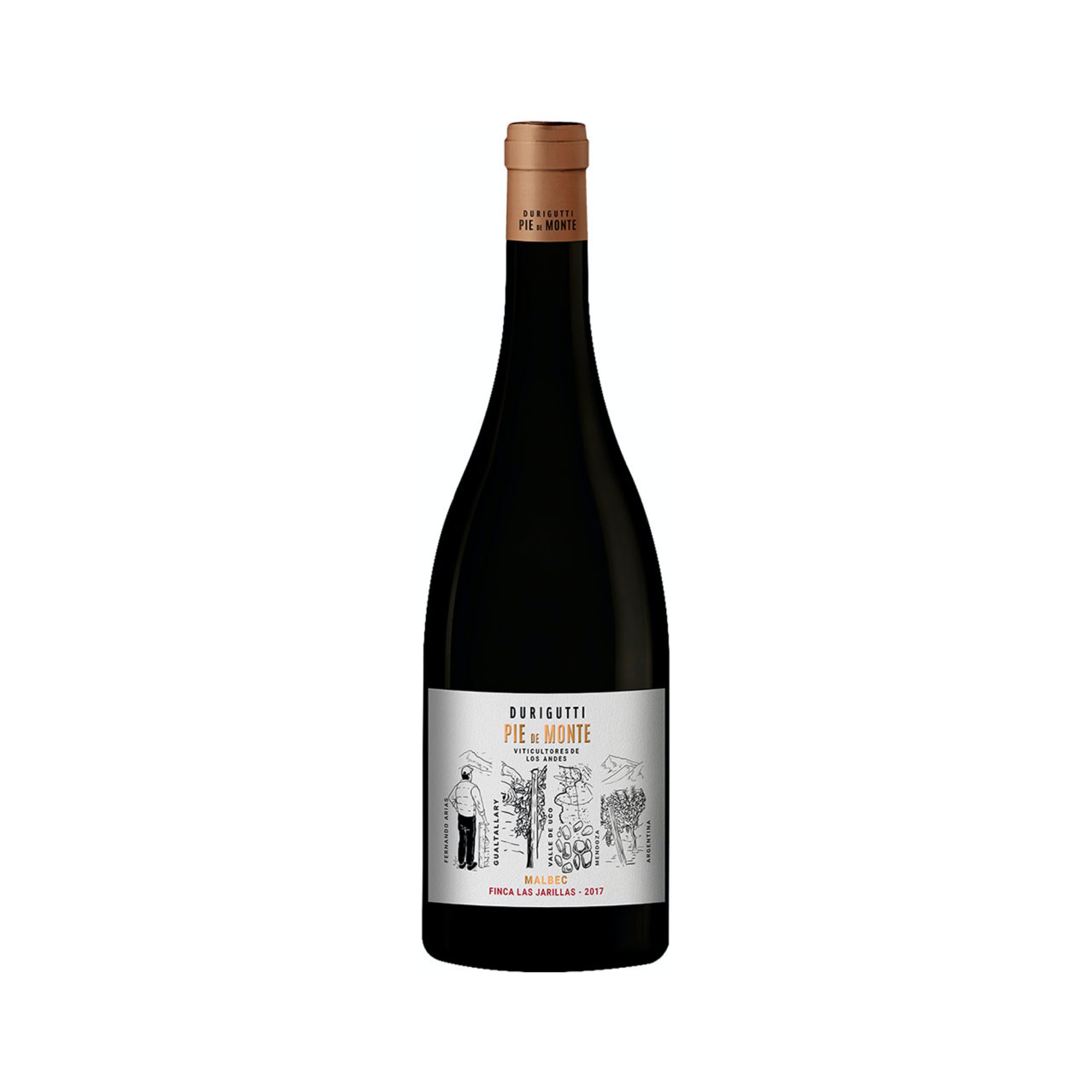 Vino Durigutti Pie de Monte Malbec Finca Las Jarillas 750 ml
