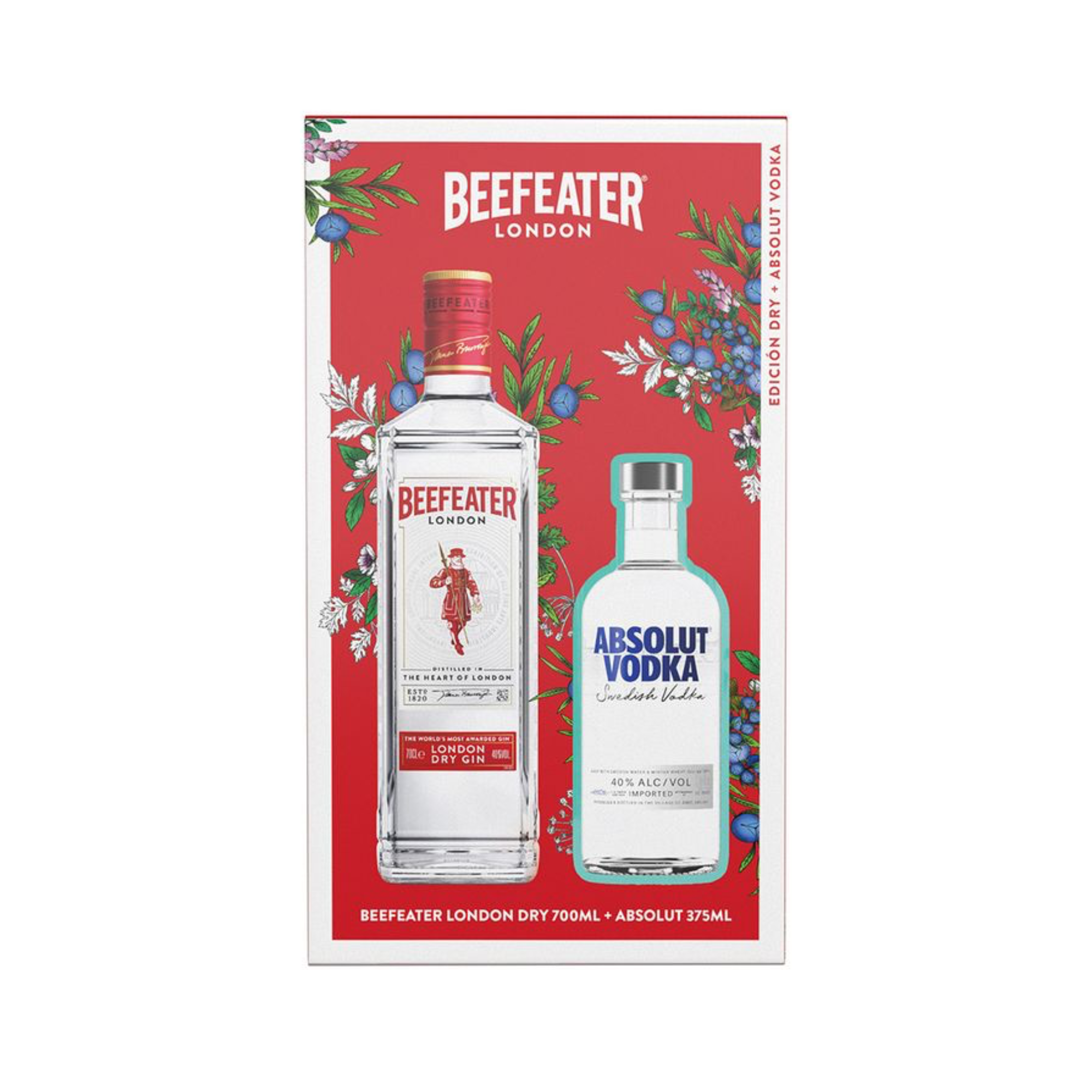 Pack Beefeater Clásico 700 ml + Absolut Clásico 375 ml