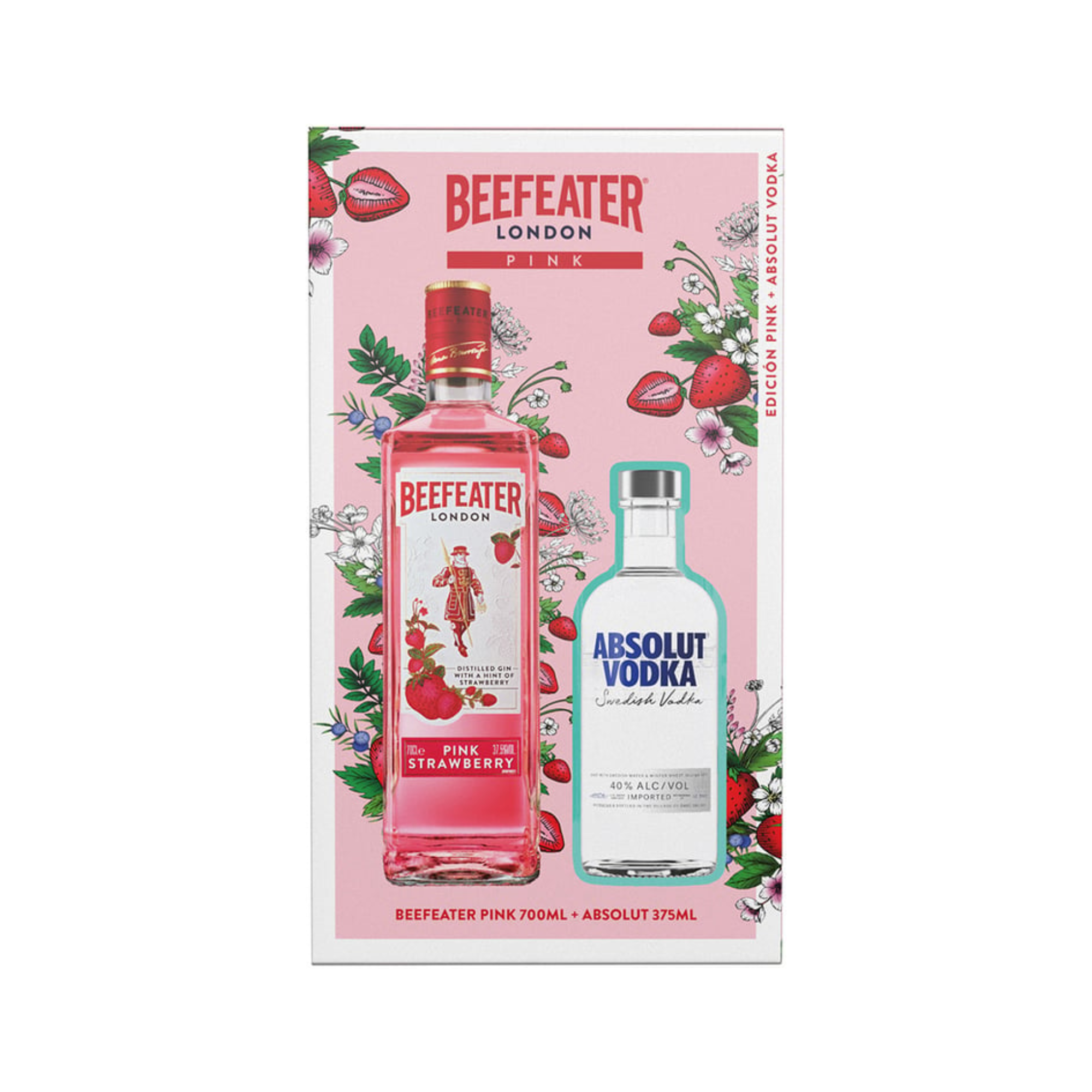 Pack Beefeater Pink 700 ml + Absolut Clásico 375 ml