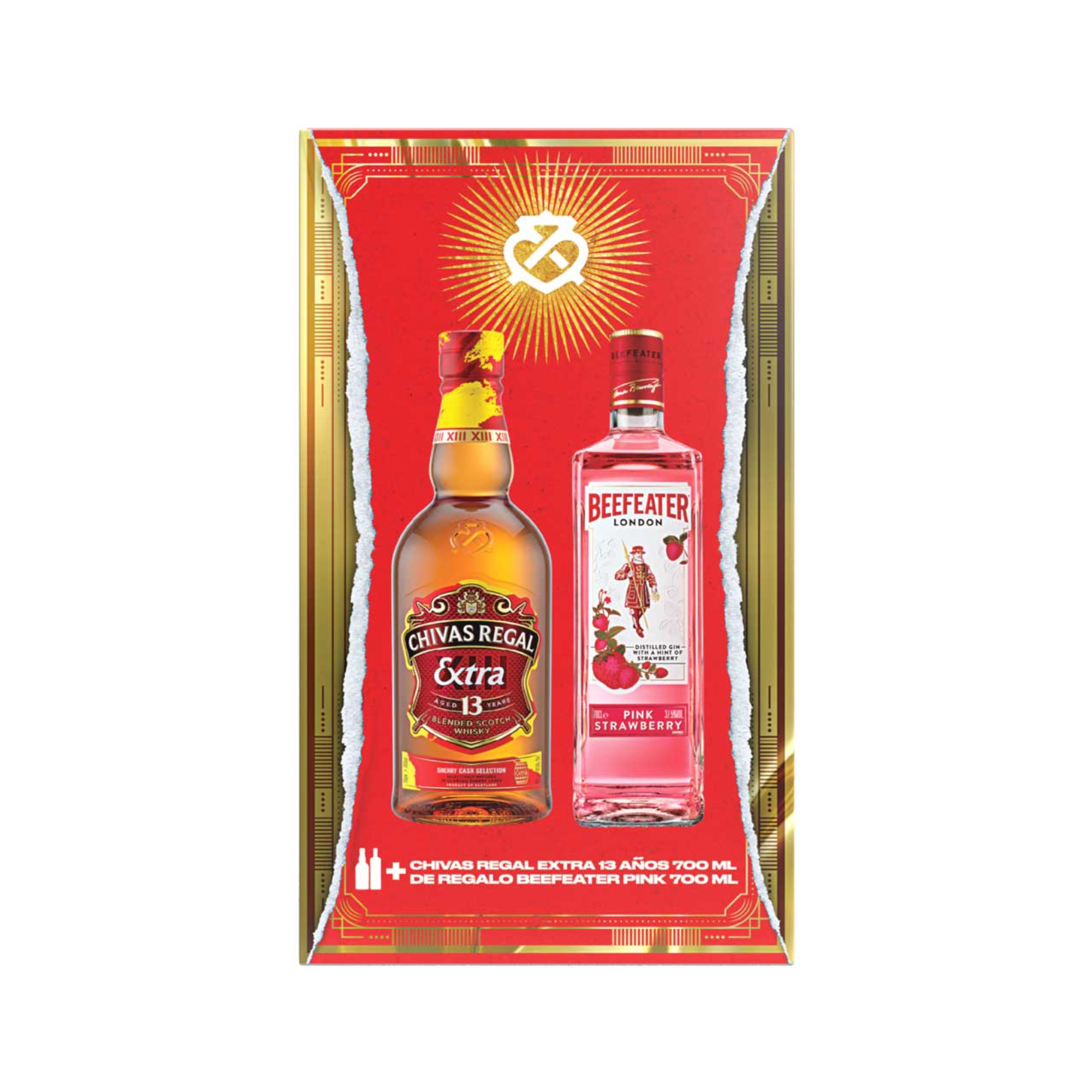 Pack Chivas Regal Extra 13 años 700 ml + Beefeater Pink 700 ml