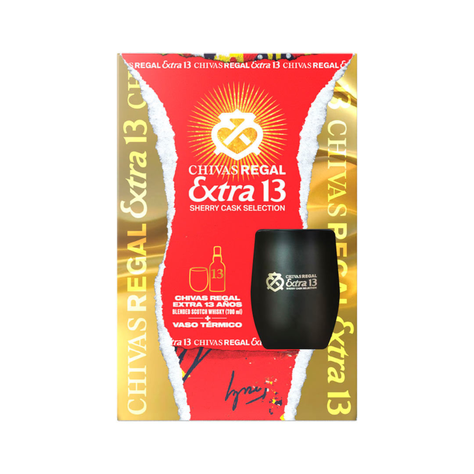 Pack Chivas Regal Extra 13 años 700 ml + Vaso Térmico