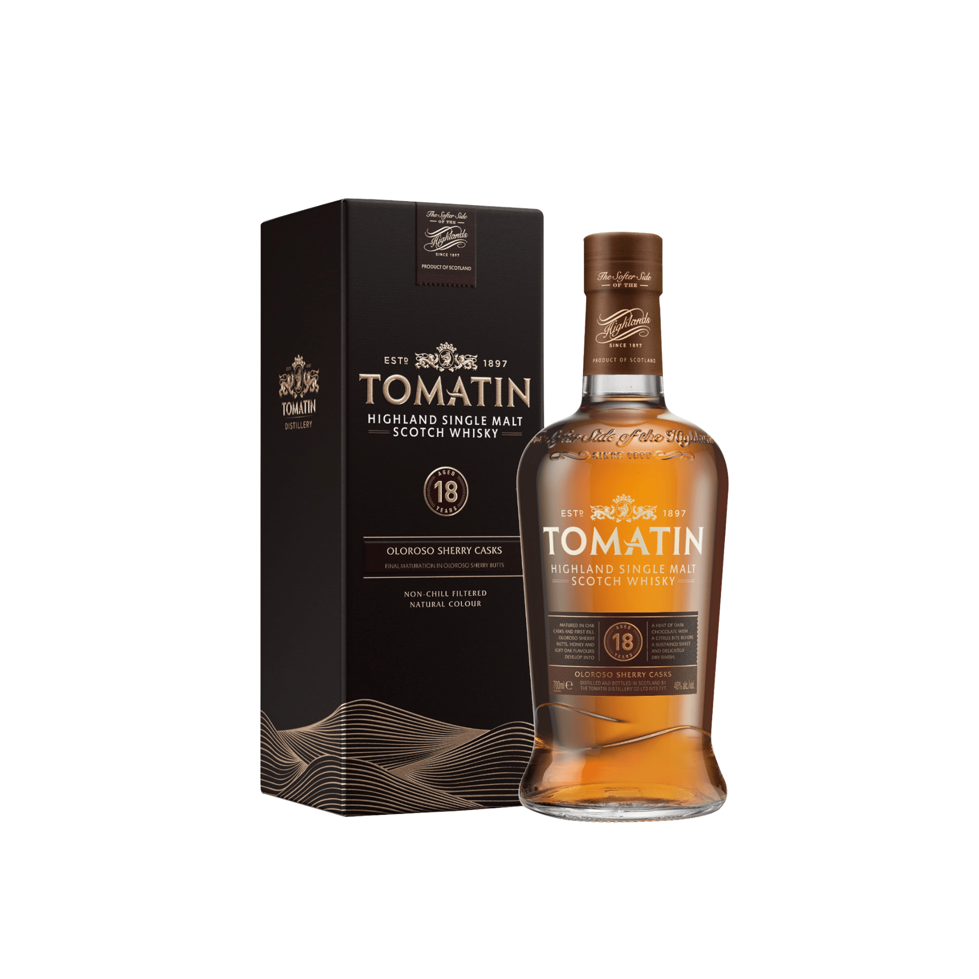 Whisky Tomatin 18 años 750 ml