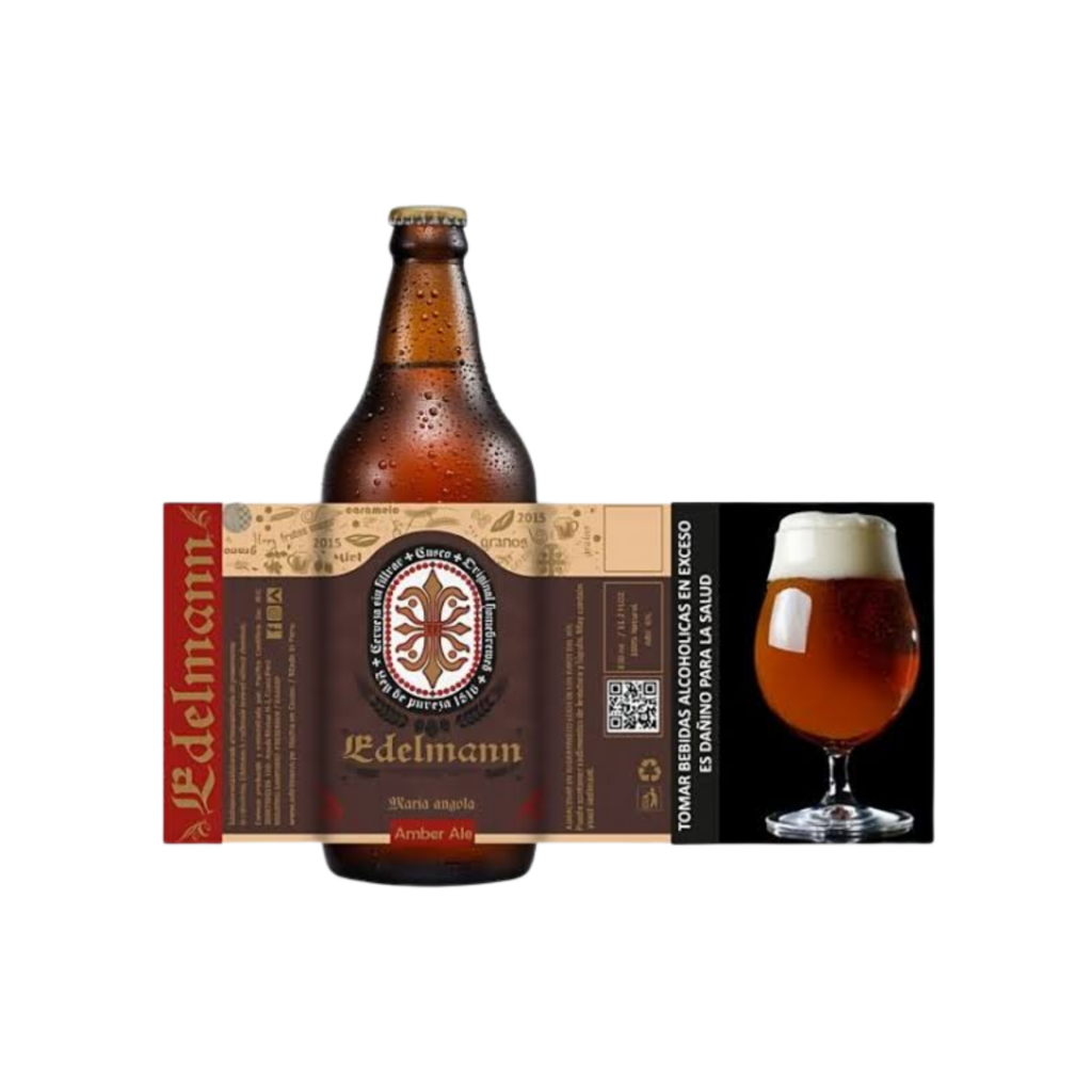 Cerveza Edelmann Amber Ale en botella 330 ml
