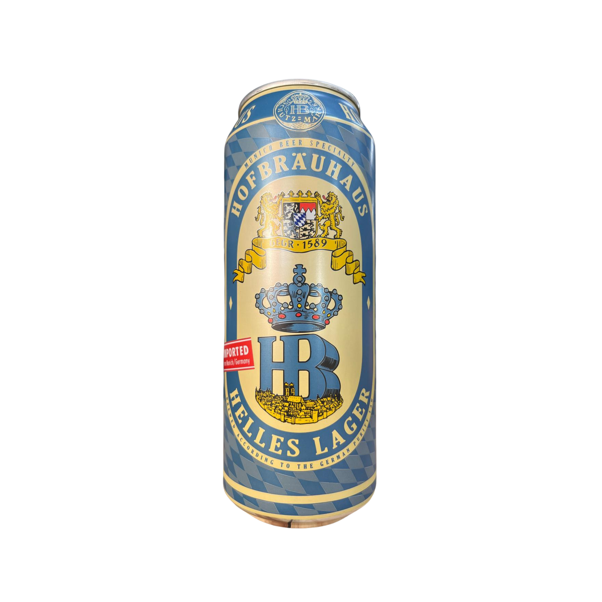 Cerveza Hofbrau Helles Lager en lata 500 ml