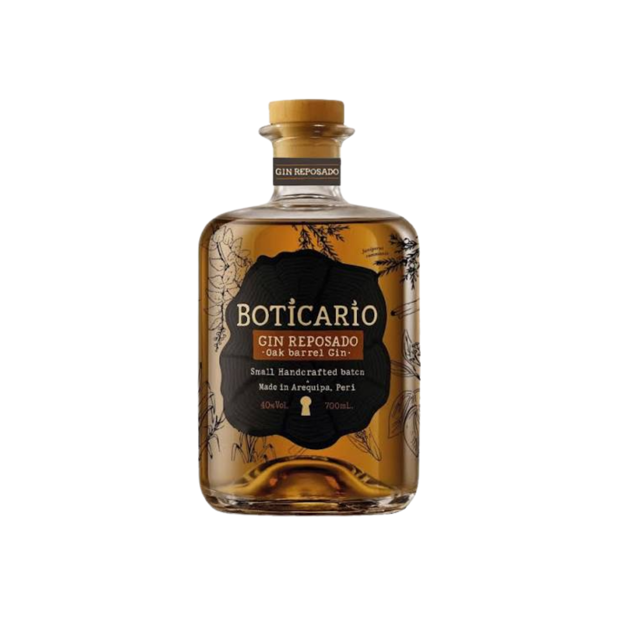 Ginebra Boticario Reposado Oak Barrel 700 ml